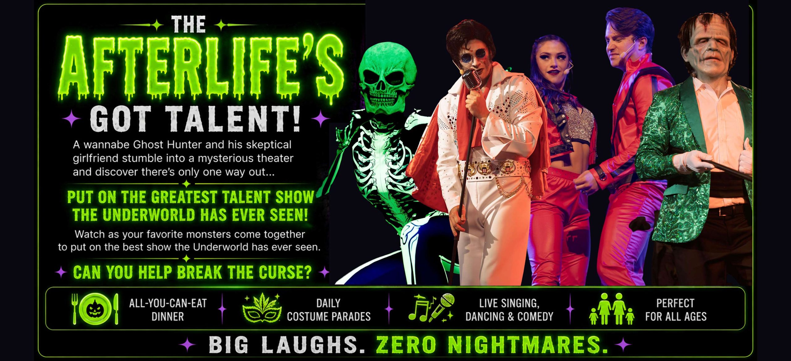 Monster Mash Spooktacular Dinner Show Description