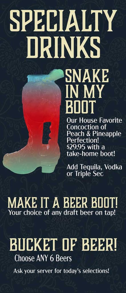 Specialty Drinks at Our Full Service Bar