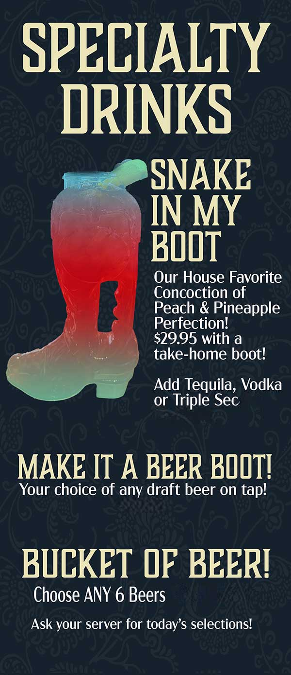 Specialty Drinks at Our Full Service Bar